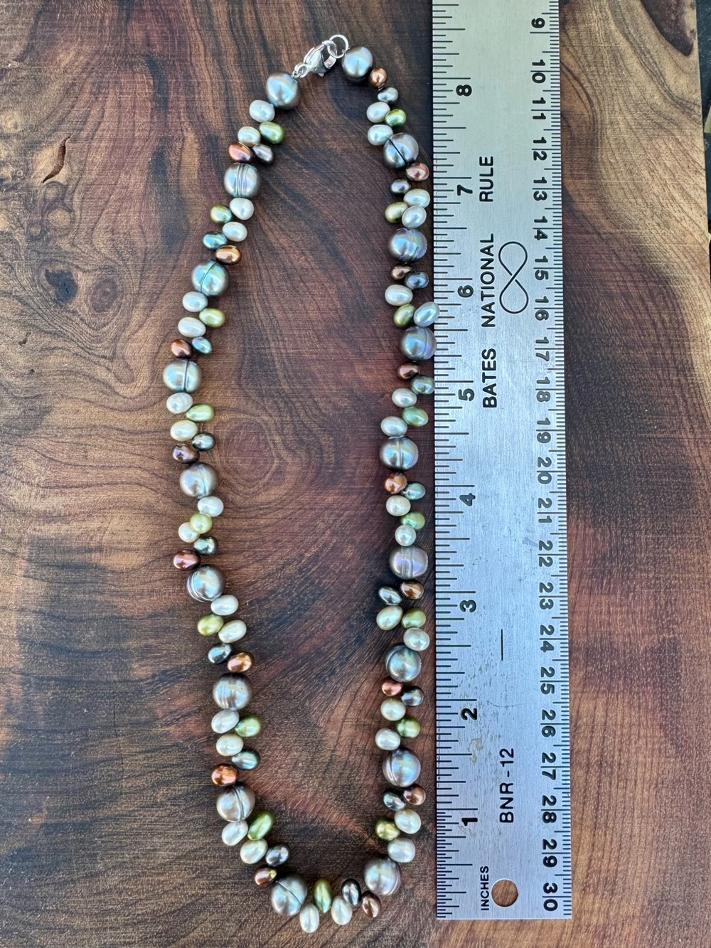 Freshwater baroque pearls necklace - Picture 3 of 4